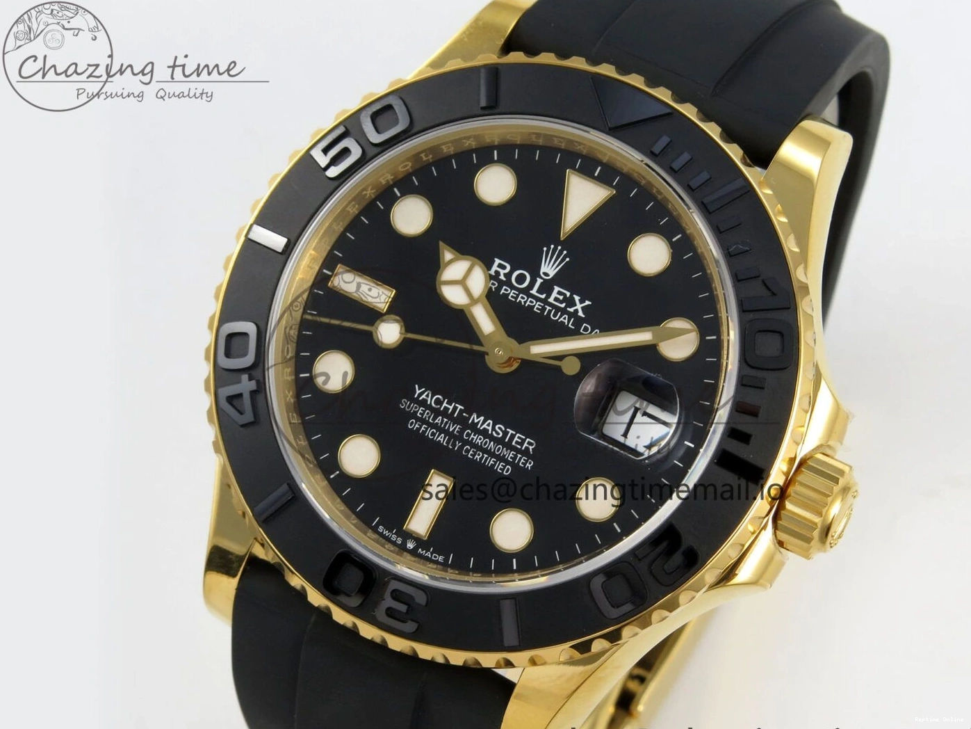 0102 Resilient Yacht-Master 226658 VSF 1:1 Best Edition Black Dial on Oysterflex Strap VS3235 (Gain Weight) V 174